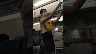 PAL flight attendant safety demonstration