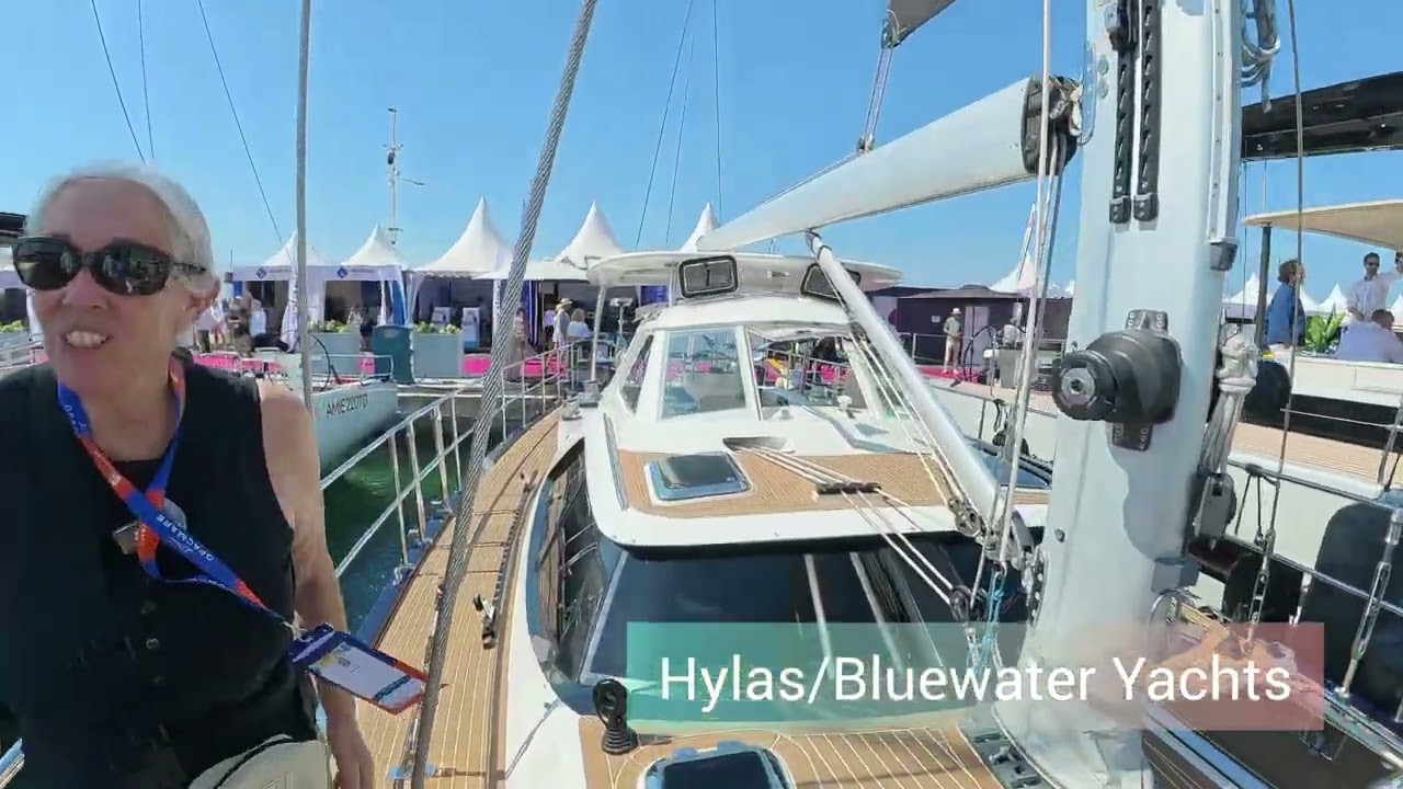 ⁣Hylas/Bluewater Yachts USA 56ft Centre Cockpit exhibiting at Cannes Boat Show