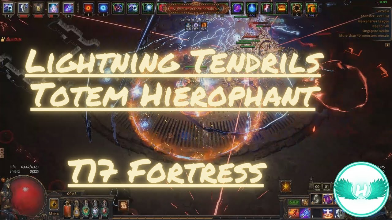 (3.26) Path of Exile - Lightning Tendrils of Escalation Totem Hierophant - T17 Fortress