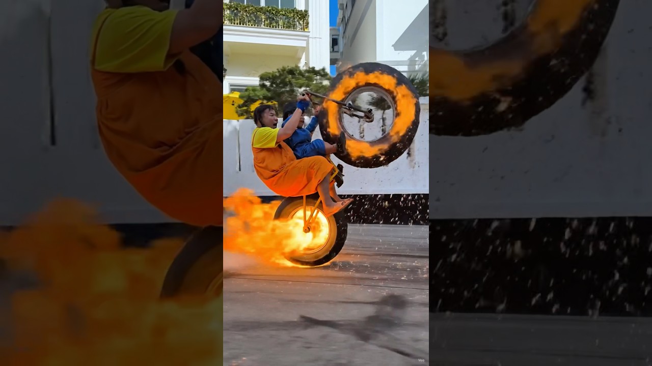 A game with the most powerful motorcycle.🏍️😂 最強のバイクが登場するゲーム。