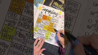 Spring bingo check in #bingo #artcalendar #bucketlist