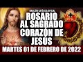 ROSARIO AL SAGRADO CORAZÓN DE HOY MARTES 01 DE FEBRERO DE 2022 ((SAGRADO CORAZÓN DE JESÚS))