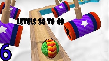 Going Balls - Gameplay Walkthrough Part 6 Levels 36-40 (Android, iOS)