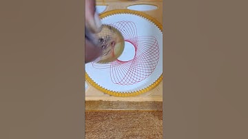 How many rotations did the pen makes many rotations #spirograph #satisfying #spiroart #spirography