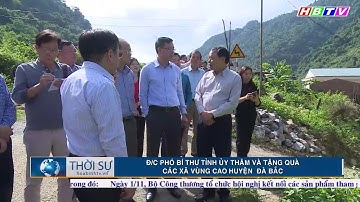 Đ/c Phó bí thư tỉnh ủy Hòa Bình thăm và tặng quà các xã vùng cao Đà Bắc