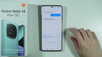Redmi Note 14 Pro+ 5G: How to Change Font Size (Adjust Text Size)