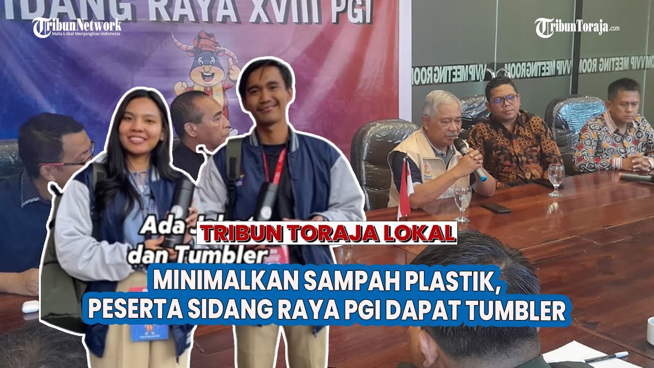Ribuan Peserta Sidang Raya PGI Akan Tiba, Panitia Bagikan Tumbler Untuk Kurangi Pemakaian Plastik