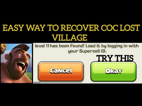 EASY WAY TO/RECOVER COC ACCOUNT/LOST VILLAGE/CLASH OF CLANS/TAMIL