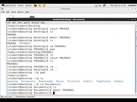 Comandos Basicos de Terminal en Red Hat Enterprise Linux 6.0