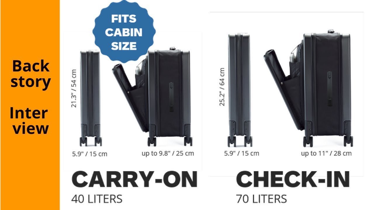 Lito foldable suitcase helping  travellers save space