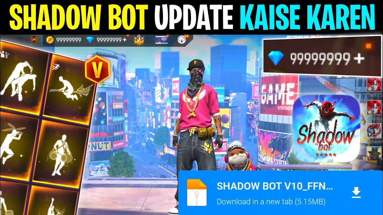 Shadow bot update kaise karen 😥 | how to download shadow bot 🎁 | free fire shadow bot download link