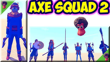 Axe Squad 2-C | 7 Axe units vs Every Unit(Same Price) - TABS Spooky Faction Update🎃