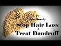 How To Stop Hair Loss and Treat Dandruff At Home Treatment and make hair grow long really fast