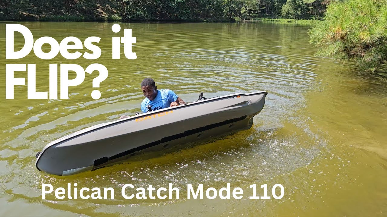 Does It Flip? Pelican Catch Mode 110 Kayak Stability Test and Fishability 