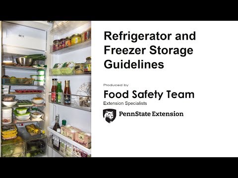 Restaurant Refrigerator Storage Chart