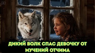картинка: Девочка жила в аду с отчимом, но её тайный друг, дикий волк, сделал то, от чего замирает сердце