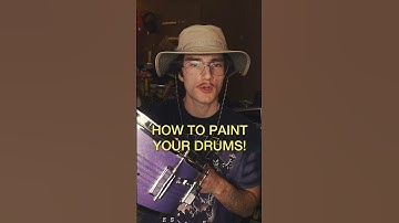 How to paint your drums #drums #drummer #customdrum #musician #diy #indiemusician #drumrestoration