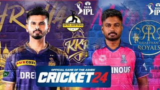 Rajasthan Royals vs Kolkata Knight Riders, 70th Match Live Gameplay Cricket 24 #kkrvrr #rrvkkr