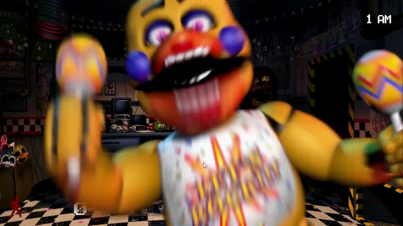 SFM FNAF] FNAF 6 Ultimate Custom FUNTIME CHICA New Age Rockstar (4K  SALVAGE) Jumpscare 😁😱😅 