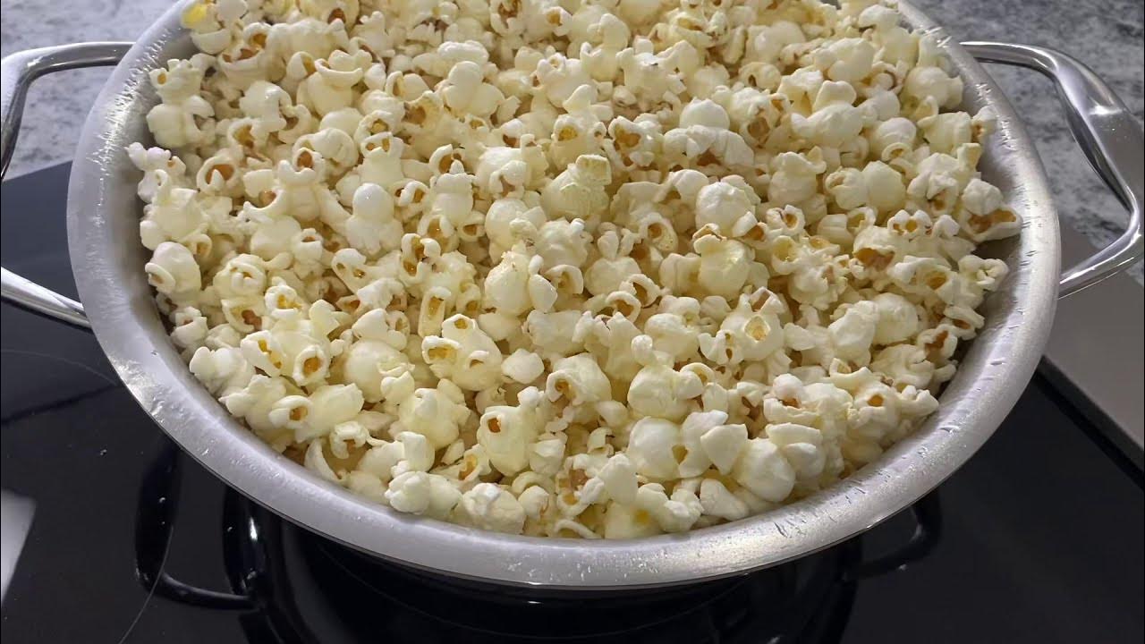 How to Make Popcorn the Old Fashion Way (BEFORE Microwaves) using a Thermador Induction Cooktop