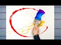 ABSTRACT ART PAINTING Demo With Warm And Cold Colors | Toledo