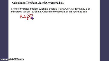 Mol Formula & Hydrated Salts Formula Video