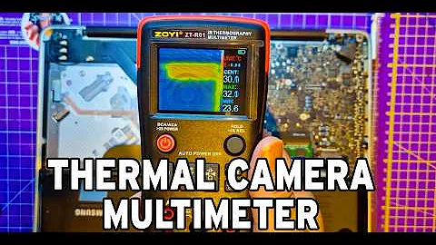 Multimeter experiments featuring ZOYI ZT-RO1 IR Thermography Multimeter