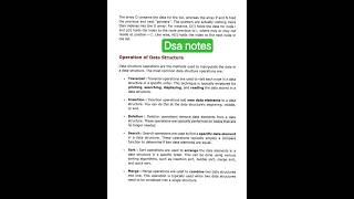 DSA Introduction 🔥 | Easy Notes for Beginners #shorts #notes #dsa #viral