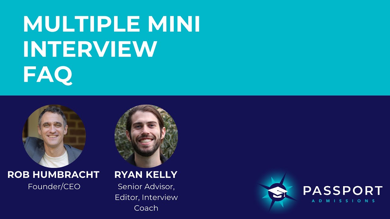 Multiple Mini Interview Virtual Examples Multiple Mini Interview FAQ - YouTube