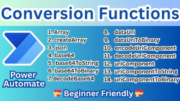All About Conversion Functions In Power Automate