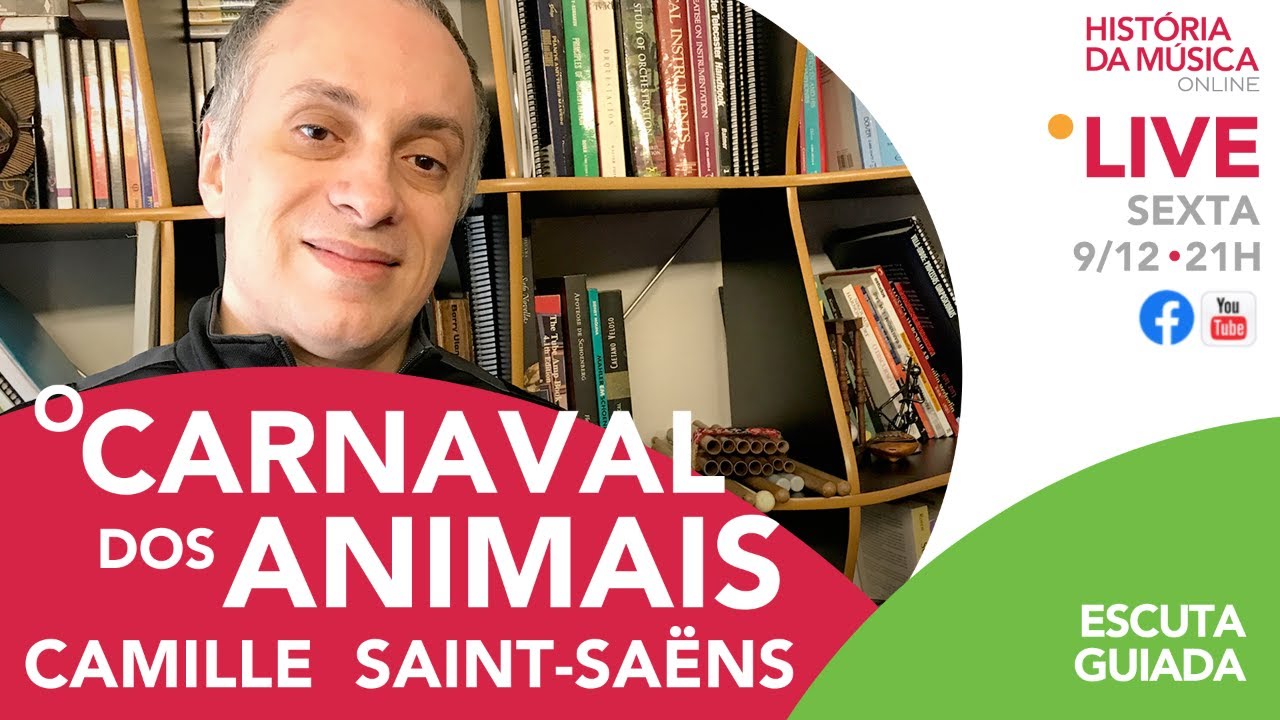 O Carnaval dos Animais - Música de Saint-Saens - Coleção Folha