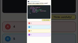 C Quiz: sizeof String Literal #Shorts #viral #cprogramming #coding #programming #cquiz