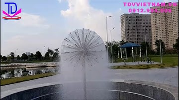 Chạy Thử Nước Đài Phun Hình Cầu Tại KĐT Dương Nội - Hà Nội