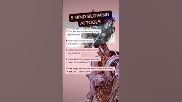 5 Mind Blowing Al tools #chatgpt #openai #artificialintelligence