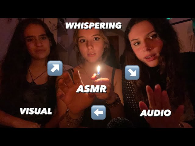 ASMR layered triggers (visual, audio, whispering ALL AT ONCE) 🎀