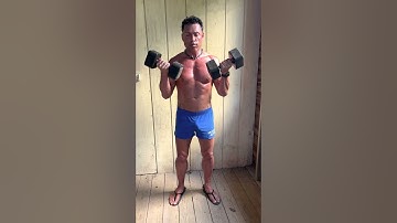 1 set to failure for biceps. Once per week. Dumbbell Curls