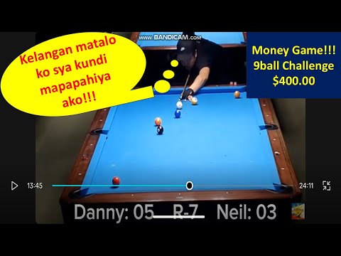Money Game 9 Ball Challenge $400.00 : NEIL VS. DANNY
