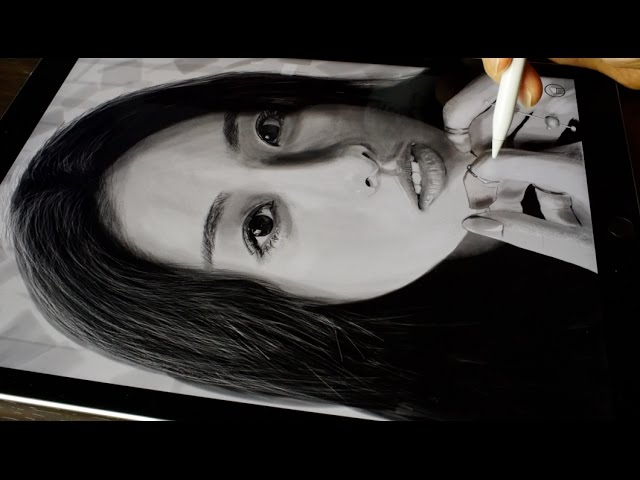 石原さとみ  鉛筆画 石原さとみ drawing by Apple Pencil & iPad Pro - YouTube