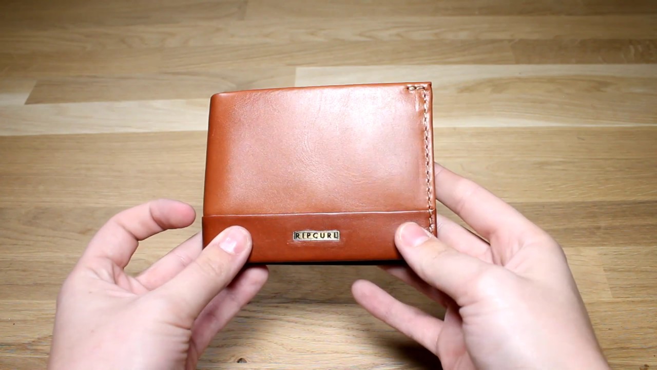 Rip Curl Horizons RFID All Day Leather Wallet in Cognac - YouTube