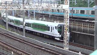 E257系5500番台 回送 鶯谷付近通過