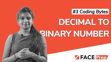 Decimal to Binary Conversion in C, C++, Java | How to convert decimal to binary | #3 Coding Bytes