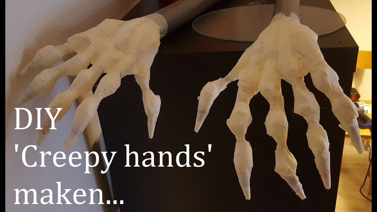 Halloween 'Creepy hands' maken... -