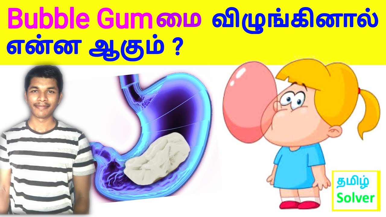 Chewing Gum விழுங்கினால் என்ன ஆகும் ? What happens when we swallow