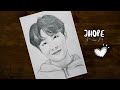 كيفية رسم جيهوب من فرقه BTS بالخطوات How To Draw J Hope BTS Step By Step 