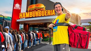 ABRI UMA HAMBURGUERIA DE GRAÇA!