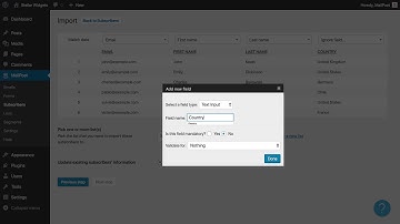 Importing email subscribers into MailPoet