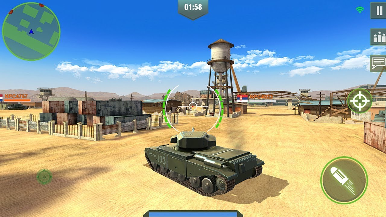 tank shooting game