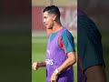 Short shorts as Ronaldo trains with Portugal squad