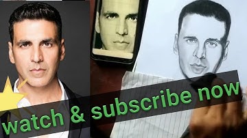 How to draw Akshay Kumar Step by Step //full sketch outline tutorial for beginners