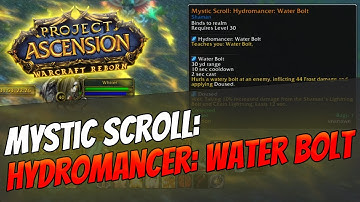 Mystic Enchant: Hydromancer: Water Bolt | Shaman [Warcraft Reborn | Ascension Bronzebeard]